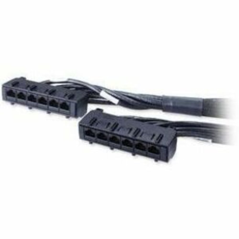 APC Cat. 6 UTP CMR Data Distribution Cable - RJ-45 Female - RJ-45 Female - 15ft - Black