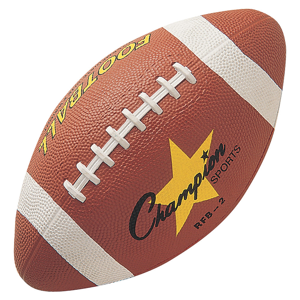 Champion Sports Intermediate Rubber Football - 11in - Intermediate - Rubber - 1  Each