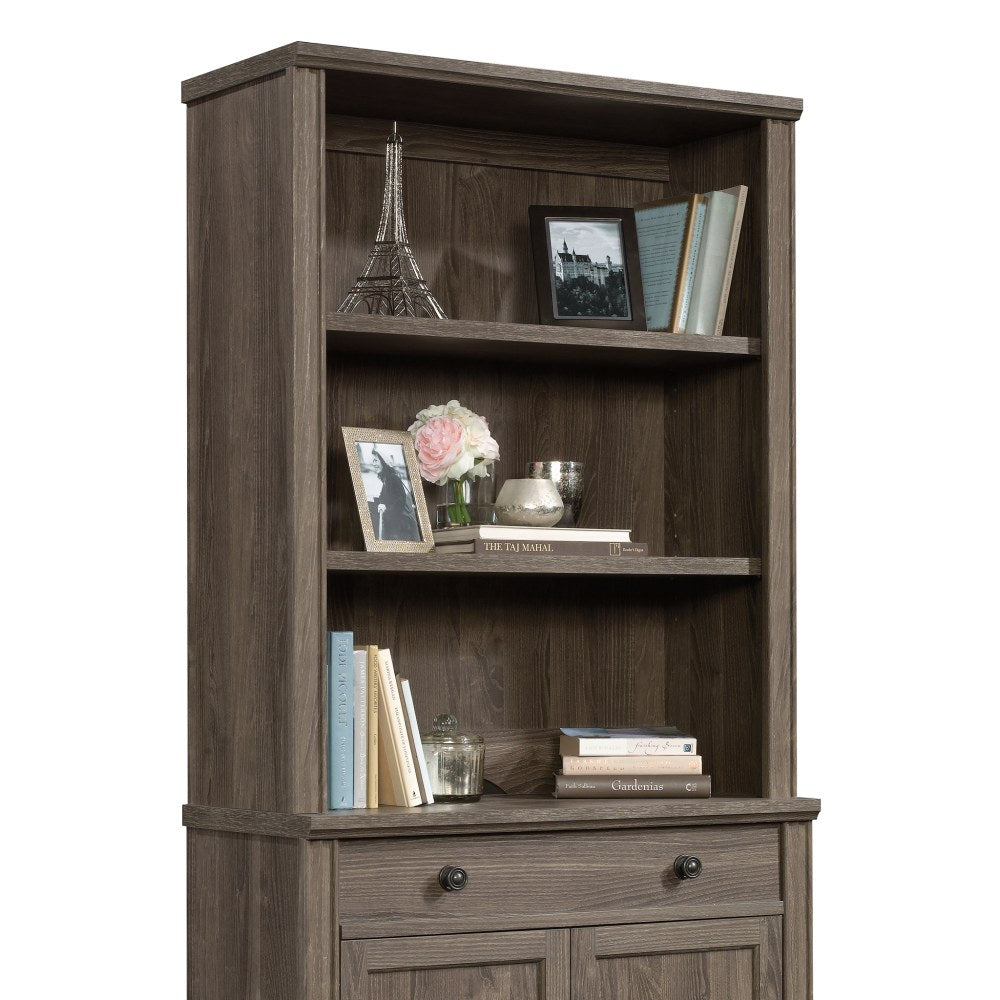 Sauder Hammond 33inW Library Hutch, Emery Oak