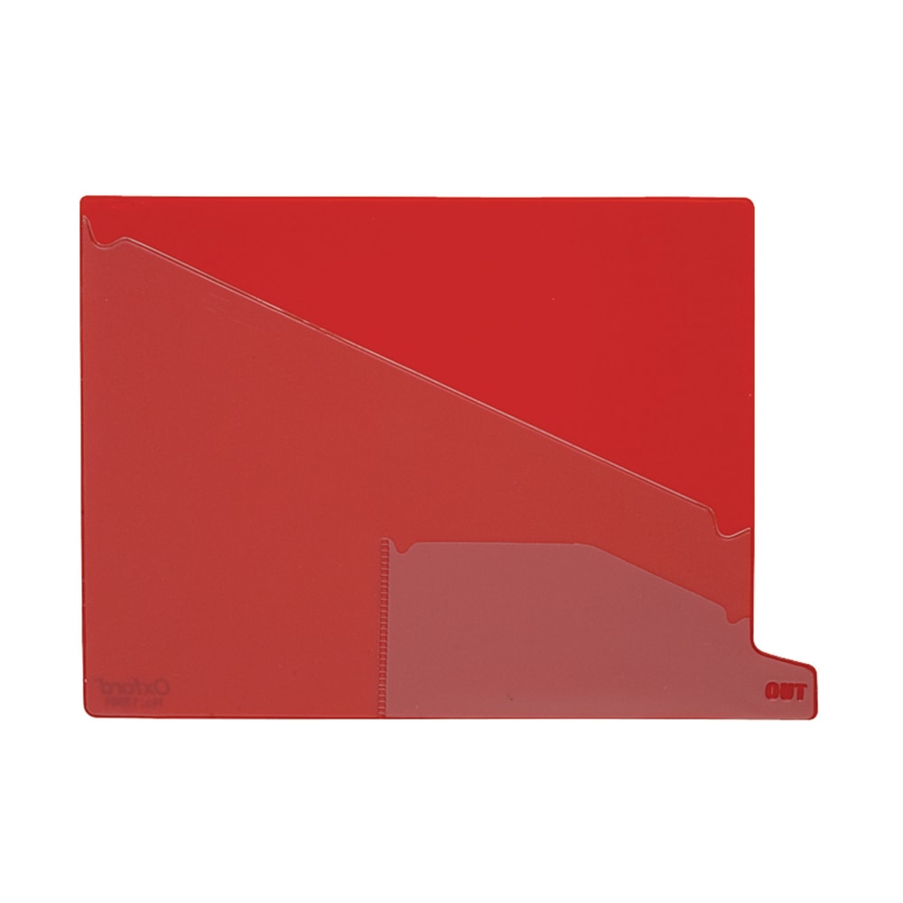 Pendaflex End-Tab Out Guides, Bottom-Cut Tab, Letter Size, Red, Box Of 25