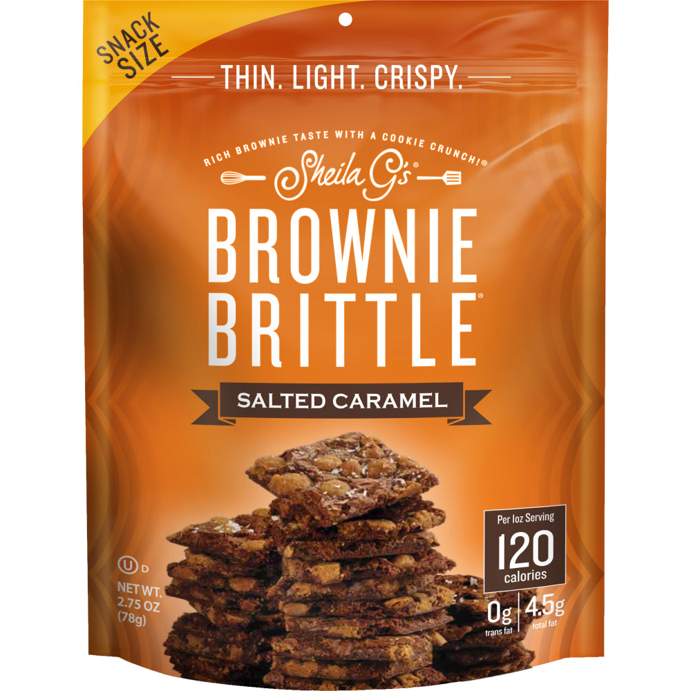 Brownie Brittle Salted Caramel, 2.75 Oz, Case Of 8 Bags