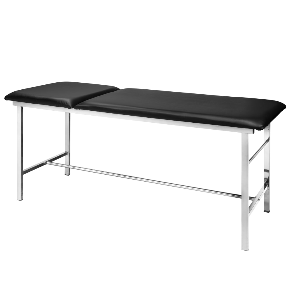 Alpine AdirMed Steel Exam Table, 31-7/16inH x 27-1/2inW x 74-13/16inD, Black