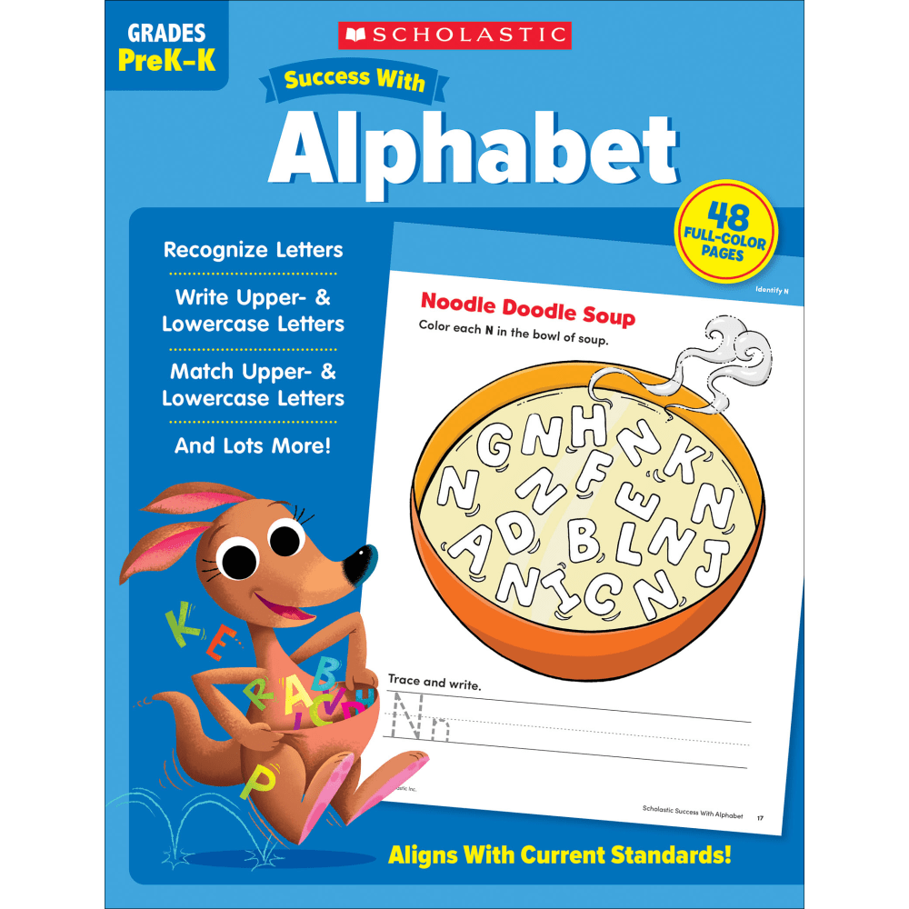 Scholastic Success With Alphabet, Grades Pre-K To Kindergarten