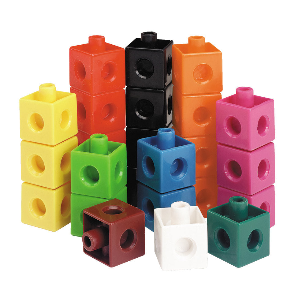 Learning Resources Snap Cubes, 3/4inH x 3/4inW x 3/4inD, Assorted Colors, Grades Pre-K - 9, Pack Of 1,000