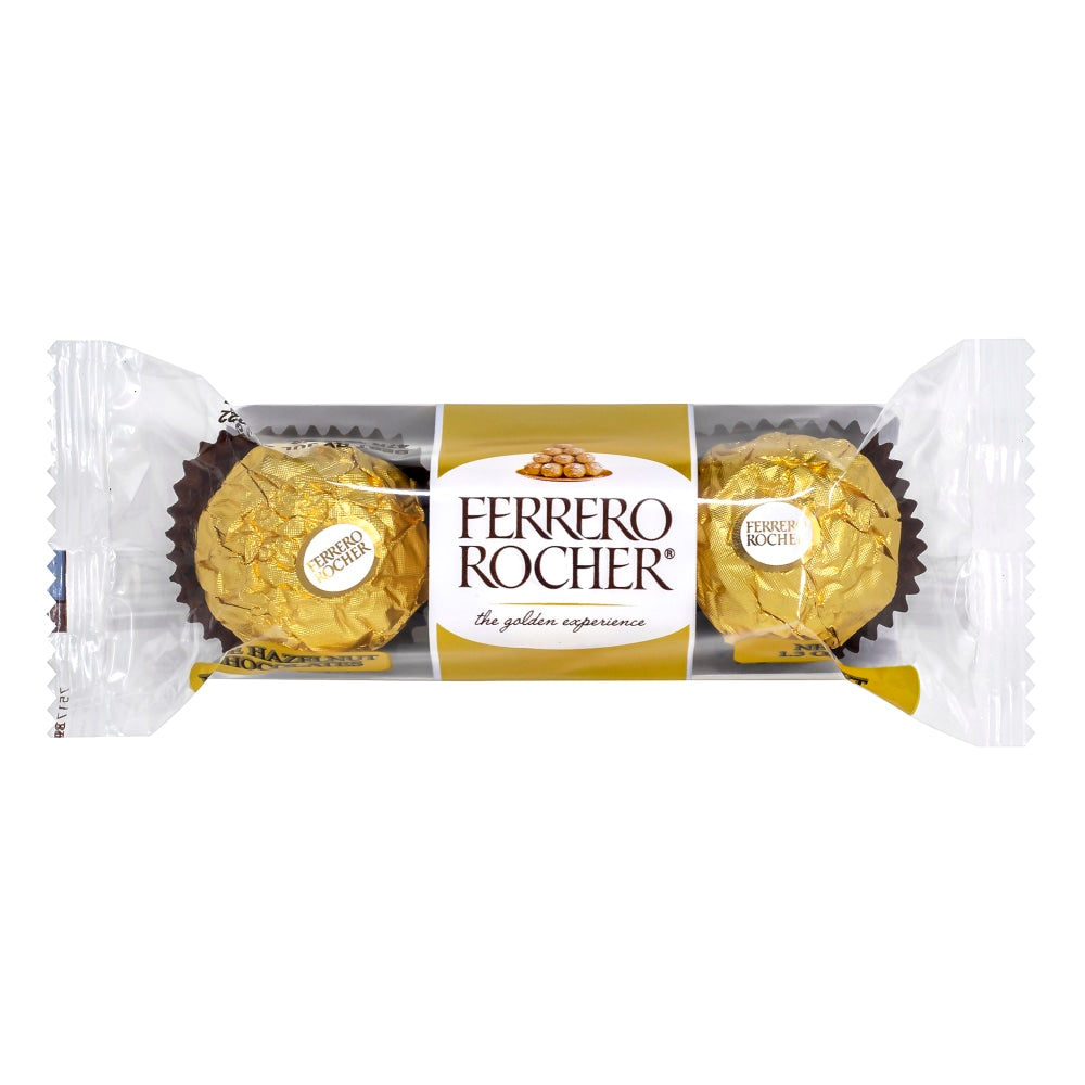 Ferrero Rocher Fine Hazelnut Chocolates, 1.3 Oz, Pack Of 12 Chocolates