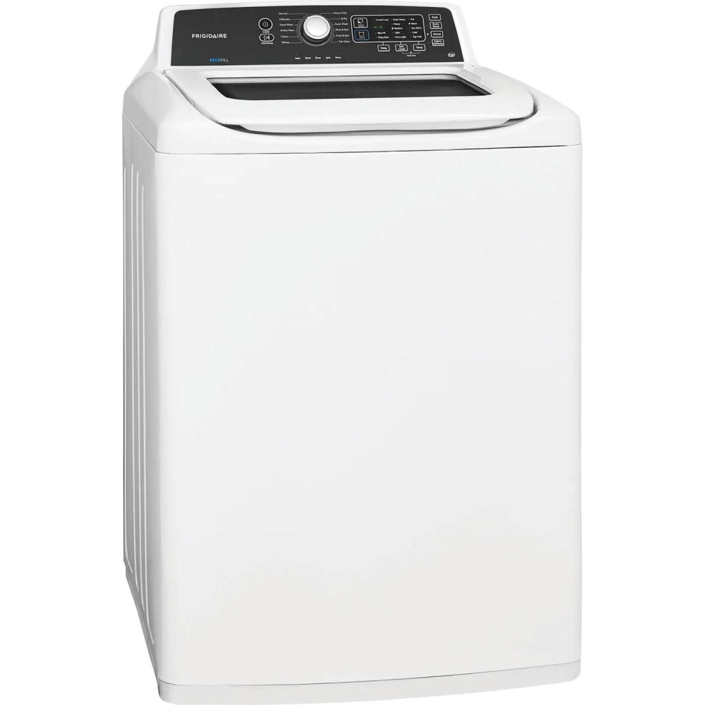 Frigidaire Top Load Washer - 12 Mode(s) - Top Loading - 4.10 ft³ Washer Capacity - 680 Spin Speed (rpm) - 120 V AC Input Voltage - Glass - Classic White - Energy Star