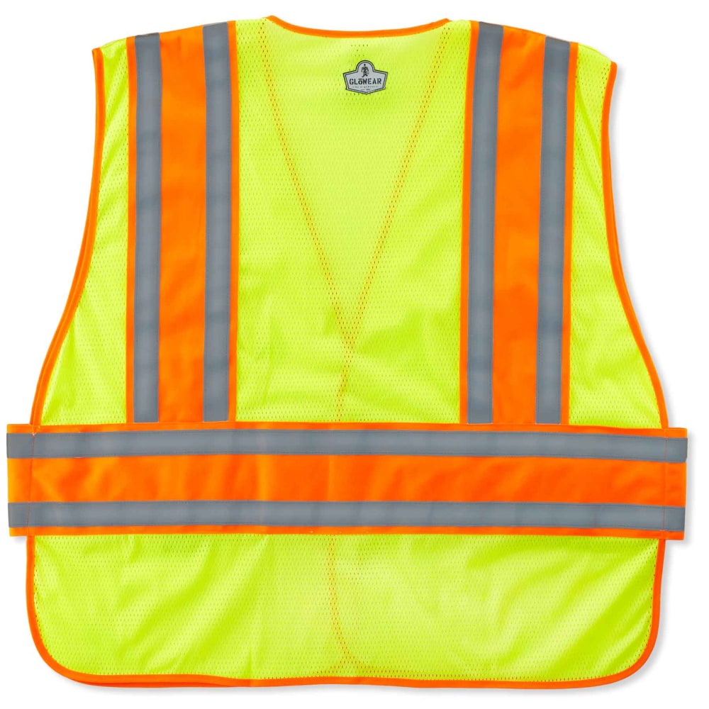 Ergodyne GloWear Safety Vest, 2-Tone Expandable, Type-R Class 2, X-Large/XX-Large, Lime, 8240HL