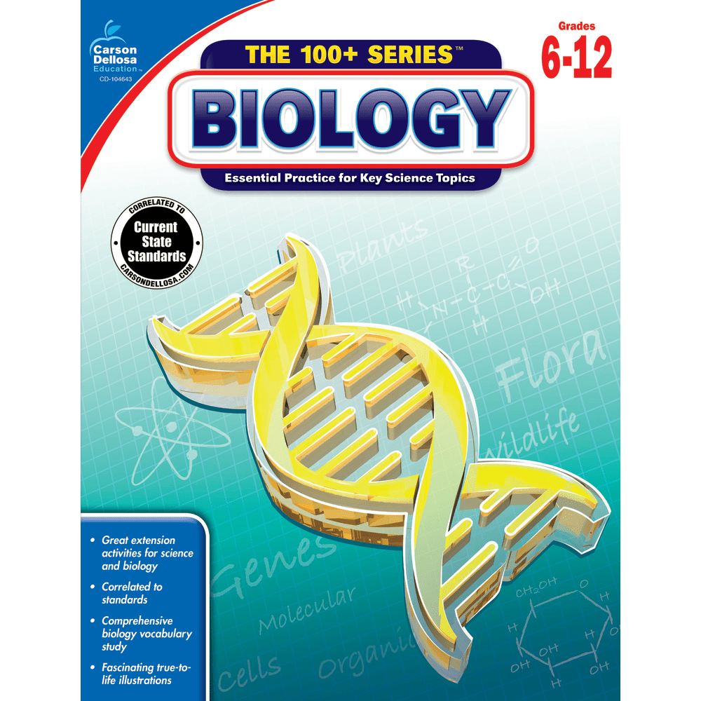 Carson-Dellosa Biology Workbook, Grades 6-12