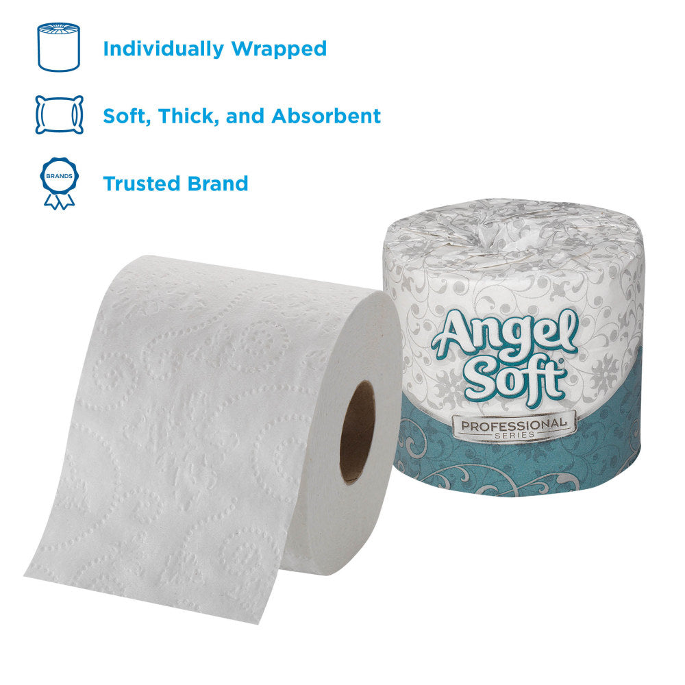 Angel Soft Professional Series by GP PRO Premium 2-Ply Toilet Paper, 450 Sheets Per Roll, Pack Of 20 Rolls