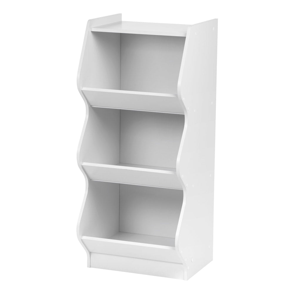 IRIS 3-Tier Curved-Edge Storage-Shelf, White