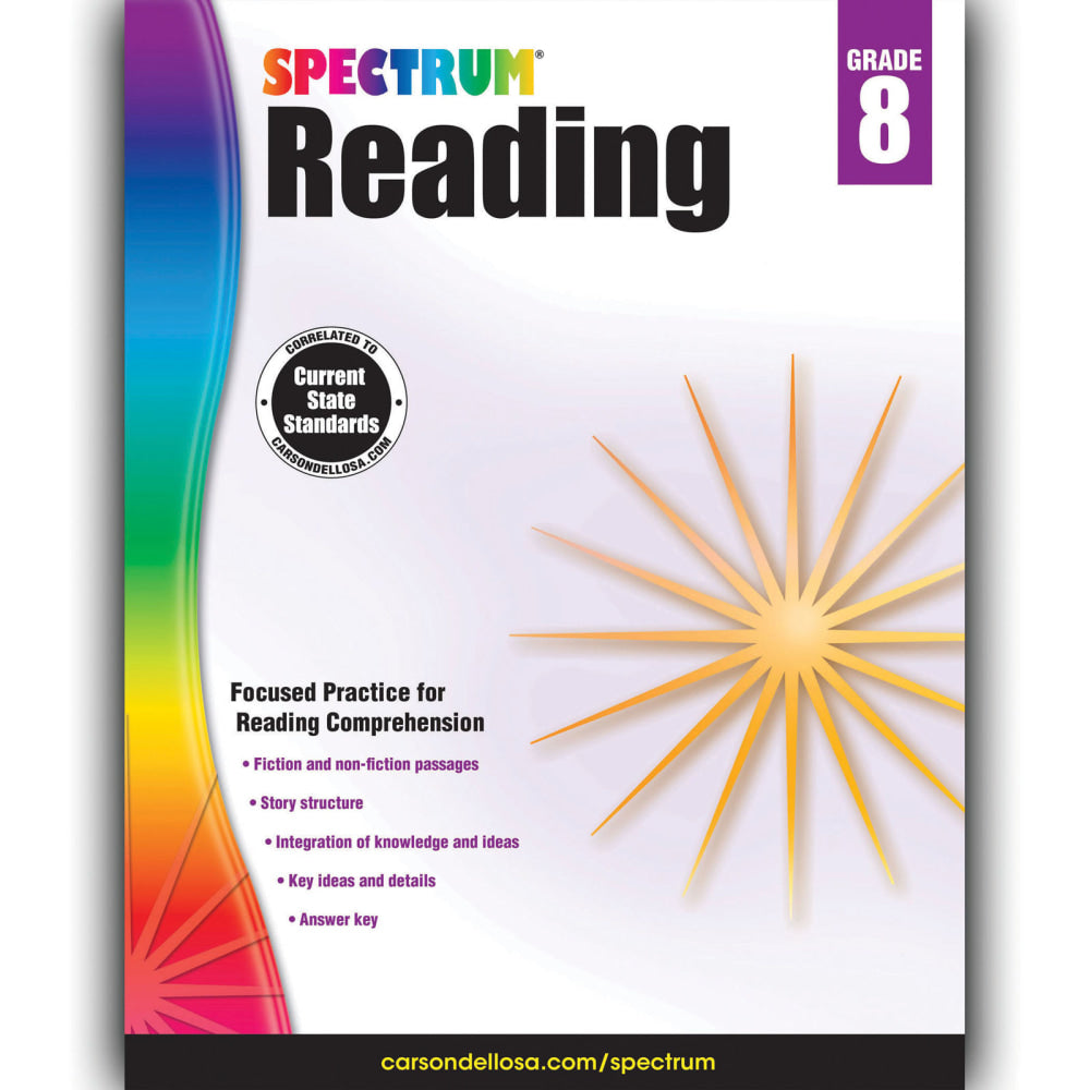 Spectrum Reading Workbook, Grade 8