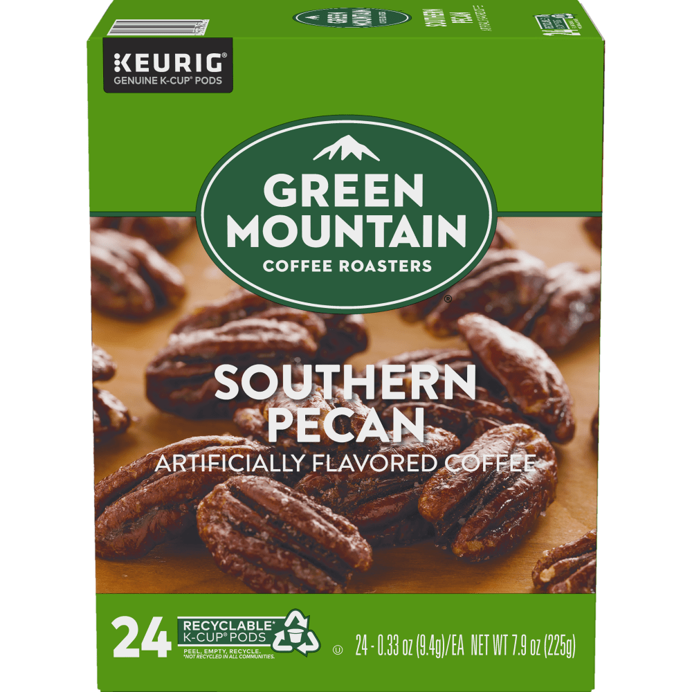 Green Mountain Coffee Single-Serve Coffee K-Cup Pods, Southern Pecan, Carton Of 24