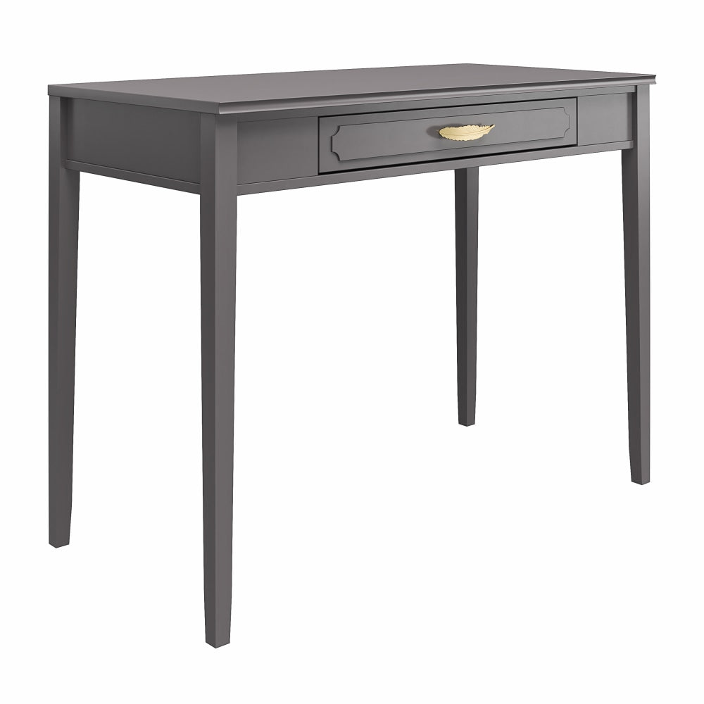 Ameriwood Home Stella 40inW Computer Desk, Gray/Gold