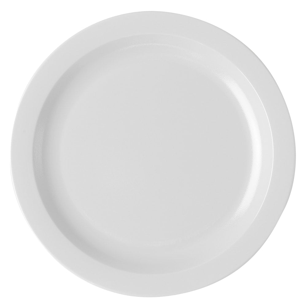 Cambro Camwear Round Dinnerware Plates, 10in, White, Set Of 48 Plates