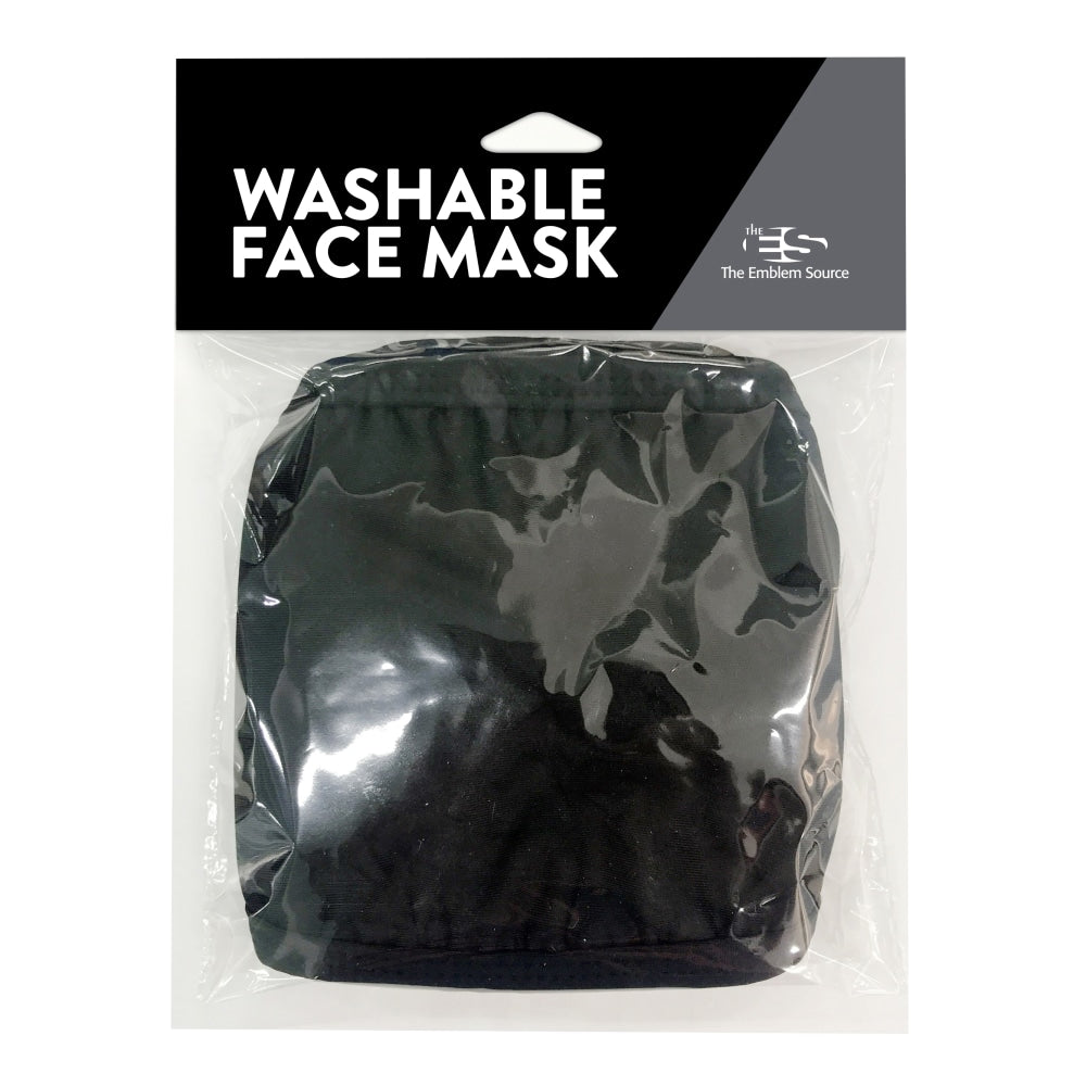 Washable Adult Face Masks, Black And Gray, Pack Of 3