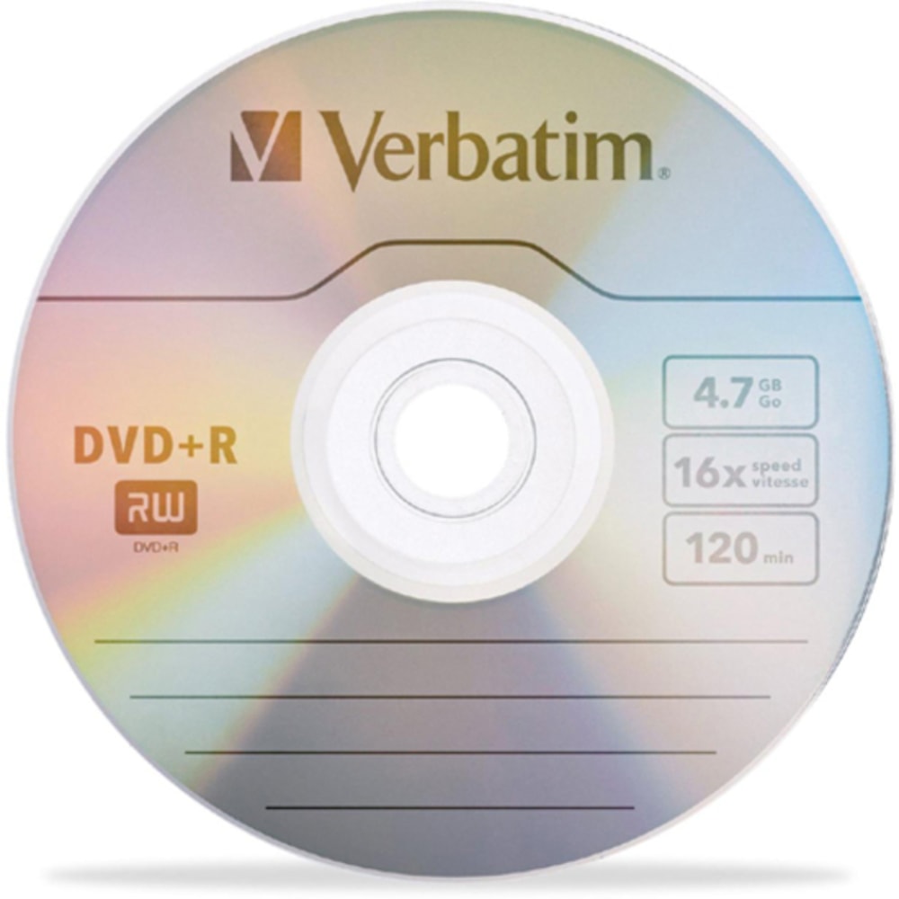 Verbatim AZO DVD+R 4.7GB 16X with Branded Surface - 25pk Spindle - 2 Hour Maximum Recording Time