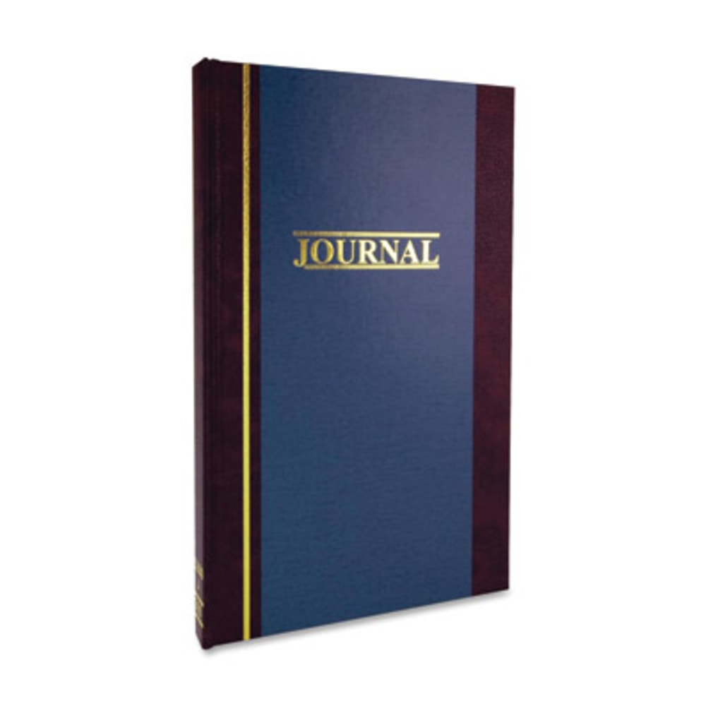 Wilson Jones S300 Single Entry Ledger Account Journal - 150 Sheet(s) - 7 1/4in x 11 3/4in Sheet Size - Blue - White Sheet(s) - Blue Cover - 1 Each