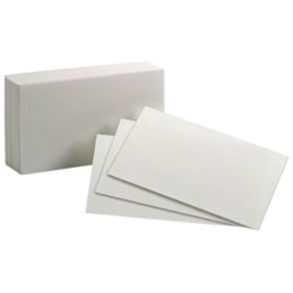 Tops Index Cards, Blank, 3in x 5in, White, Pack Of 300