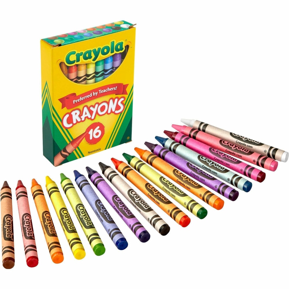 Crayola Standard Crayons, Assorted Colors, Box Of 16 Crayons