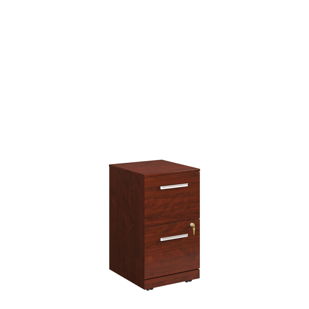 Sauder Affirm 19inD Vertical 2-Drawer Mobile File Cabinet With Lock, Classic Cherry