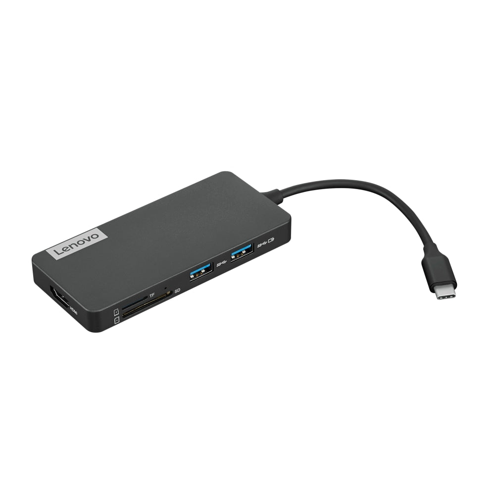 Lenovo USB Type-C 7-In-1 Travel Hub, Iron Gray, GX90T77924