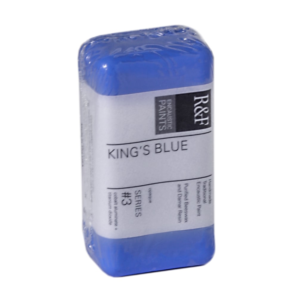 R & F Handmade Paints Encaustic Paint Cakes, 40 mL, Kings Blue, Pack Of 2