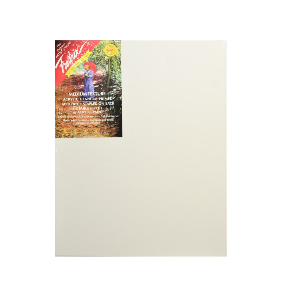 Fredrix Red Label Stretched Cotton Canvases, 14in x 18in x 11/16in, Pack Of 2