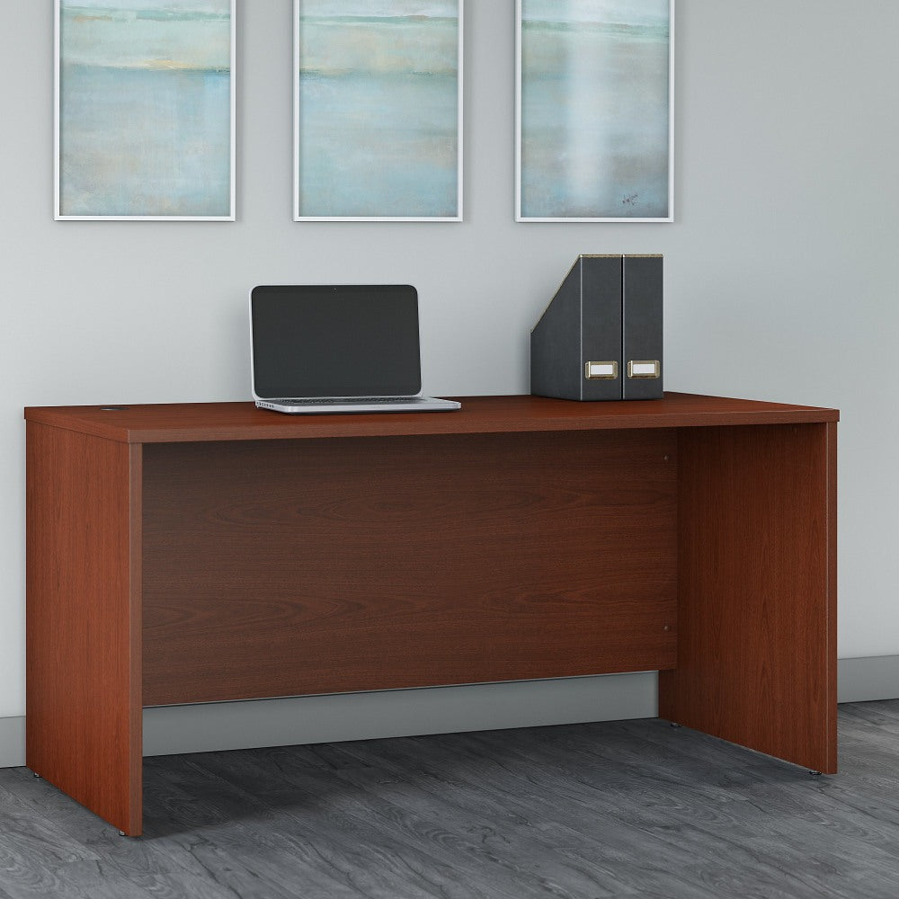 Bush Business Furniture Components 60inW Office Computer Desk, Mahogany, Standard Delivery