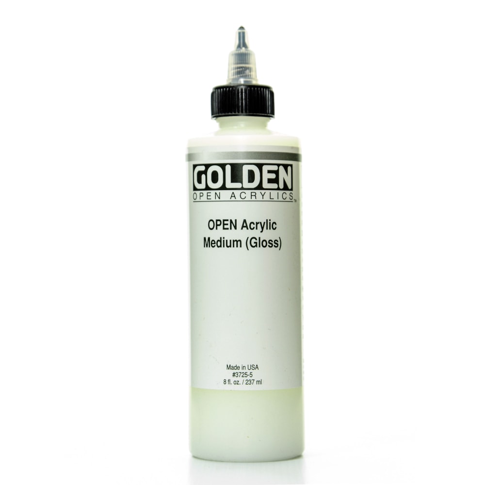 Golden OPEN Acrylic Mediums, Fluid Medium, Gloss, 8 Oz