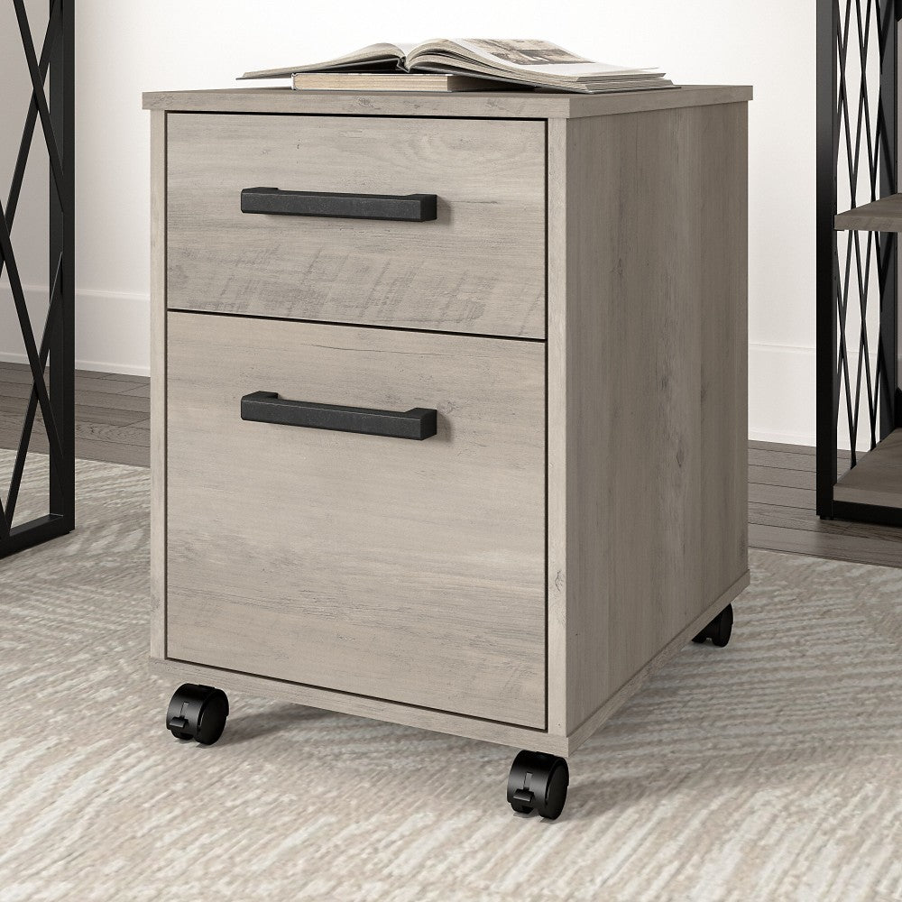 kathy ireland Home by Bush Furniture City Park 19inD Vertical 2-Drawer Mobile File Cabinet, Driftwood Gray, Delivery