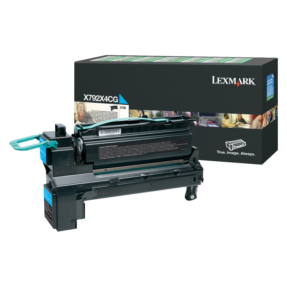 Lexmark X792X4CG Cyan Extra-High Yield Return Program Toner Cartridge