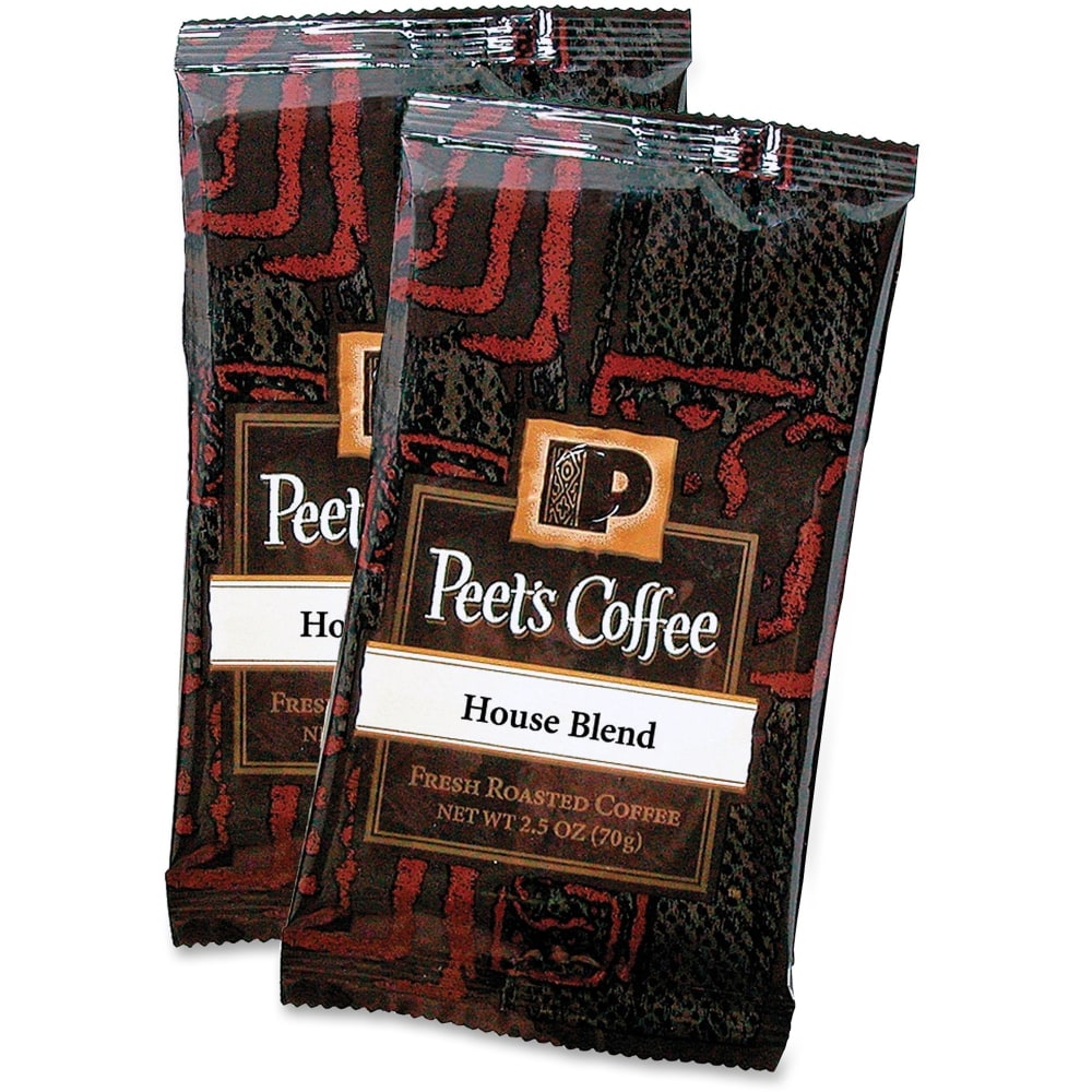 Peets Coffee & Tea Single-Serve Coffee Packets, House Blend, Carton Of 18