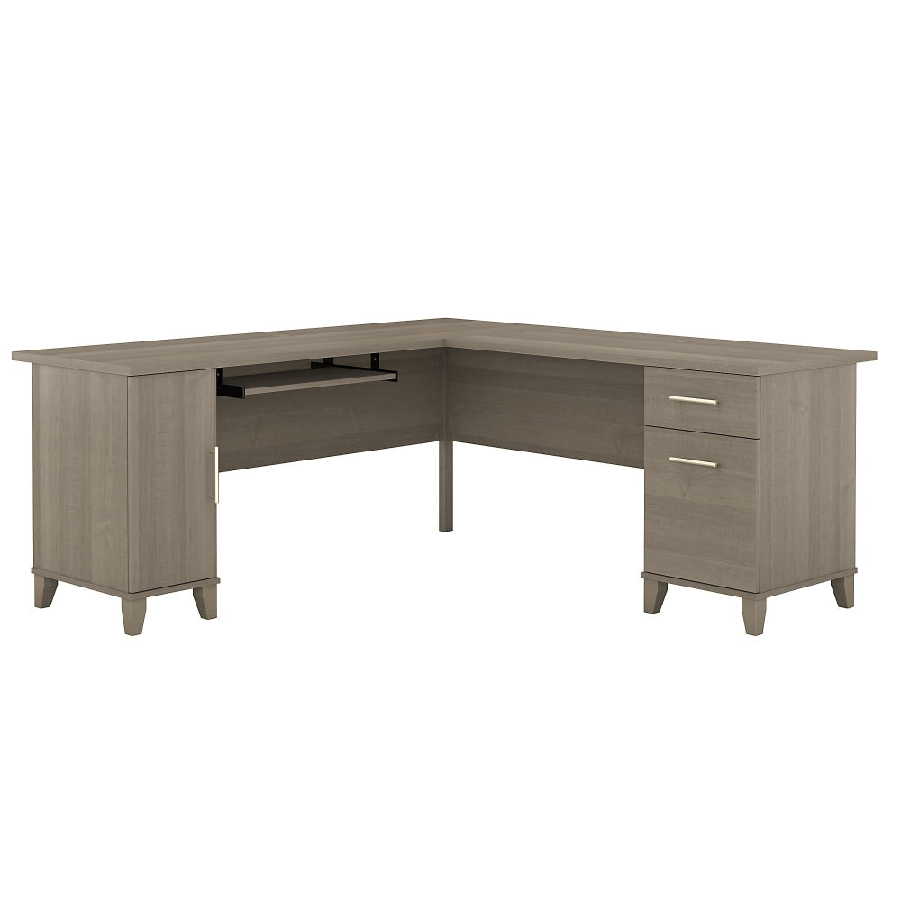 Bush Business Furniture Somerset 70inW L-Shaped Corner Desk, Ash Gray, Standard Delivery