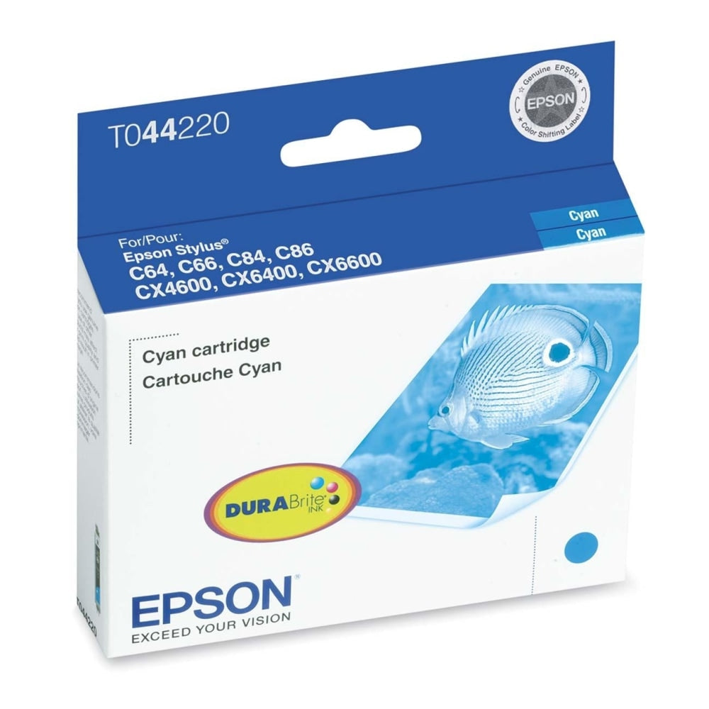 Epson T0442 DuraBrite Cyan Ink Cartridge, T044220