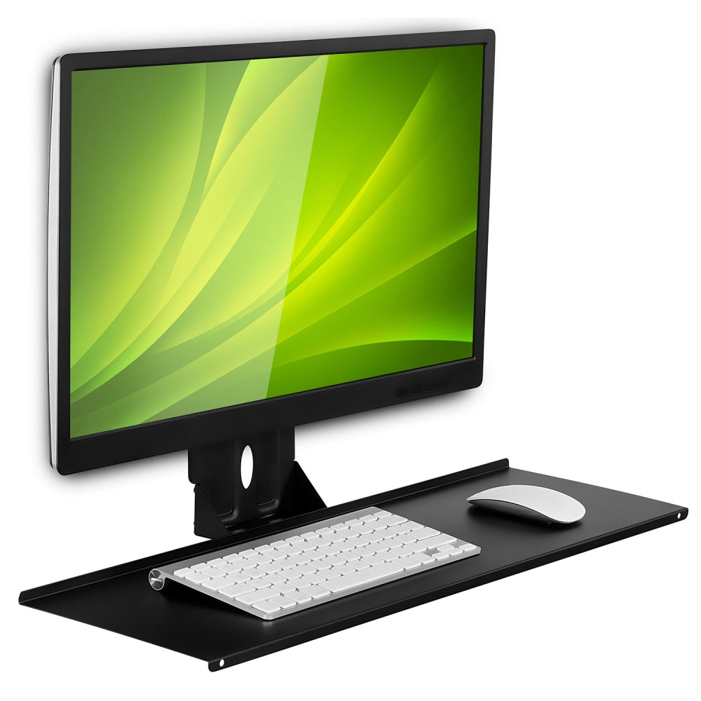 Mount-It! MI-7917 Monitor And Keyboard Wall Mount, 8-13/16inH x 27inW x 3-1/4inD, Black