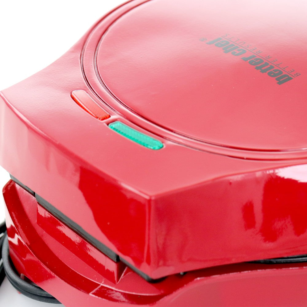 Better Chef Electric Double Omelet Maker, Red