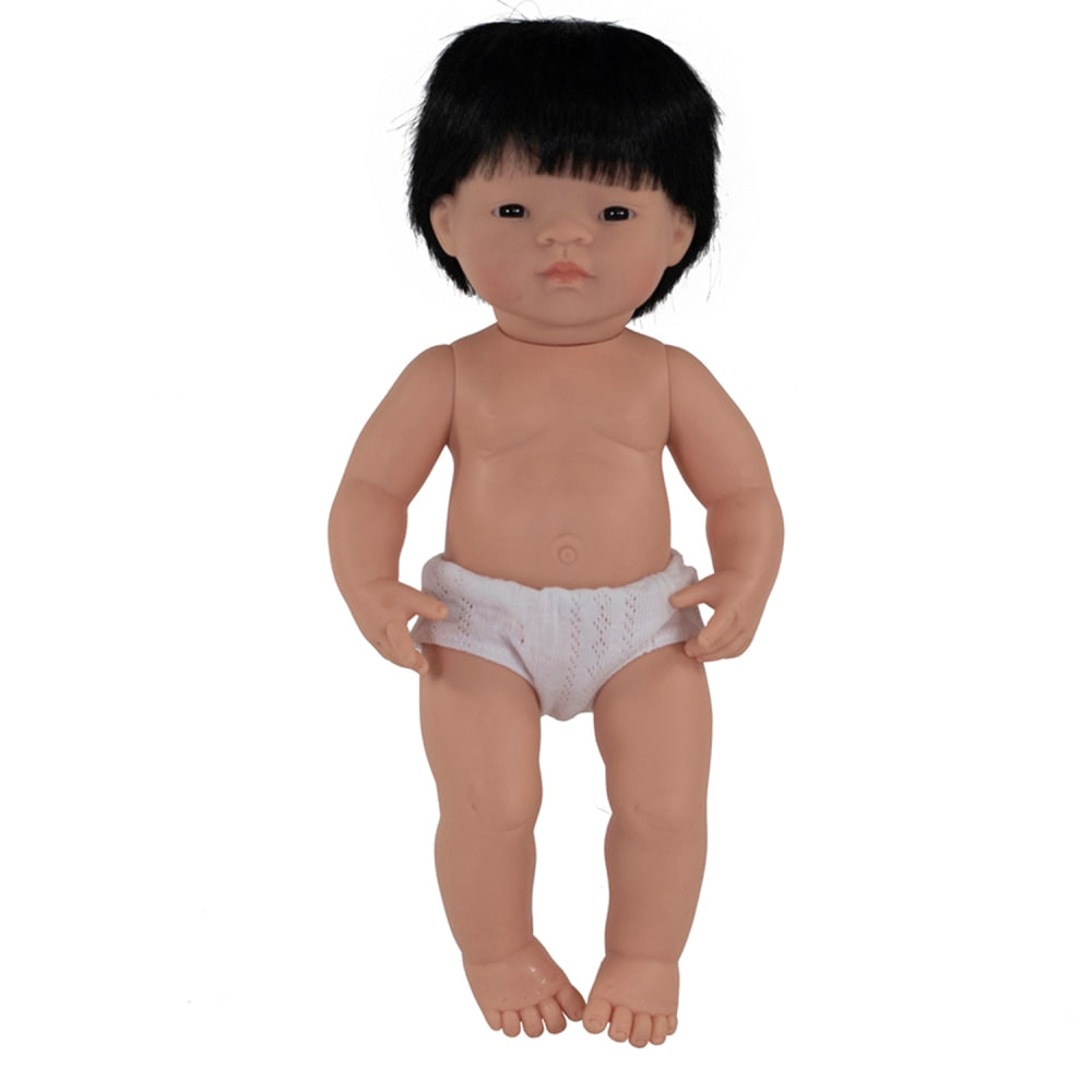 Miniland Educational Anatomically Correct 15in Baby Doll, Asian Boy