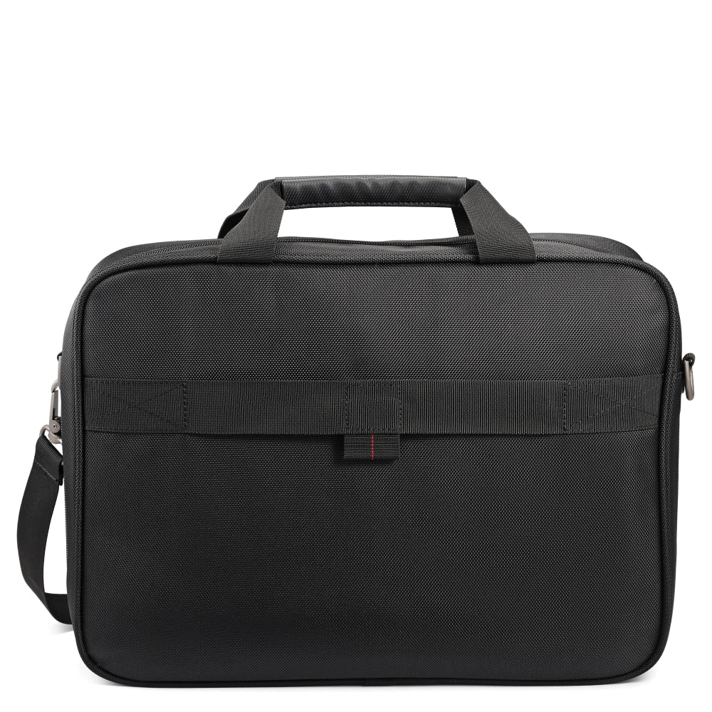 Samsonite Xenon 3 Polyester Techlocker Briefcase, 16 1/2inH x 12 3/4inW x 4inD, Black