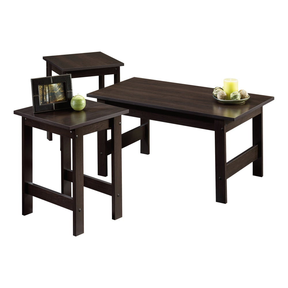 Sauder Beginnings 3-Piece Coffee Table Set, Cherry