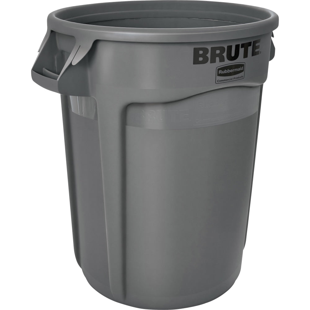 Rubbermaid Round Brute Container, 32 Gallons, Gray