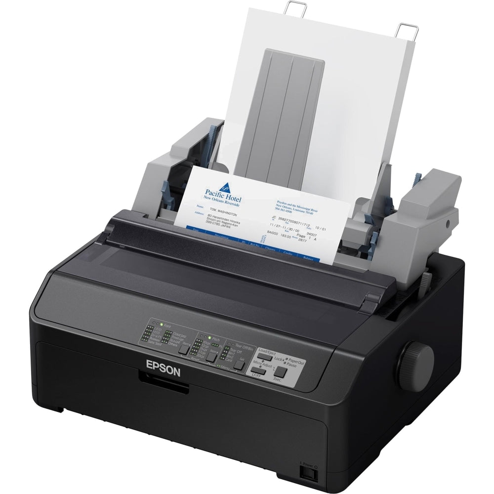 Epson LQ-590II 24-pin Dot Matrix Printer - Monochrome - Energy Star - 584 cps Mono - 8.50in Width x 11in Length - USB - Parallel