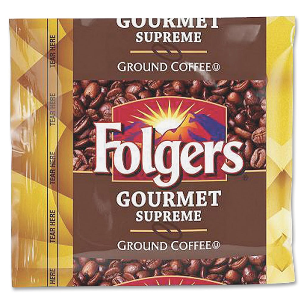 Folgers Gourmet Supreme Ground Coffee, 1.8 Oz., Carton Of 42 Bags