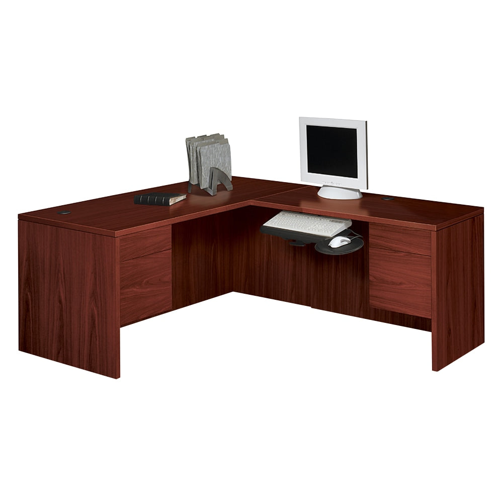 HON 10500 48inW 3/4 Pedestal Right Desk Return, Mahogany