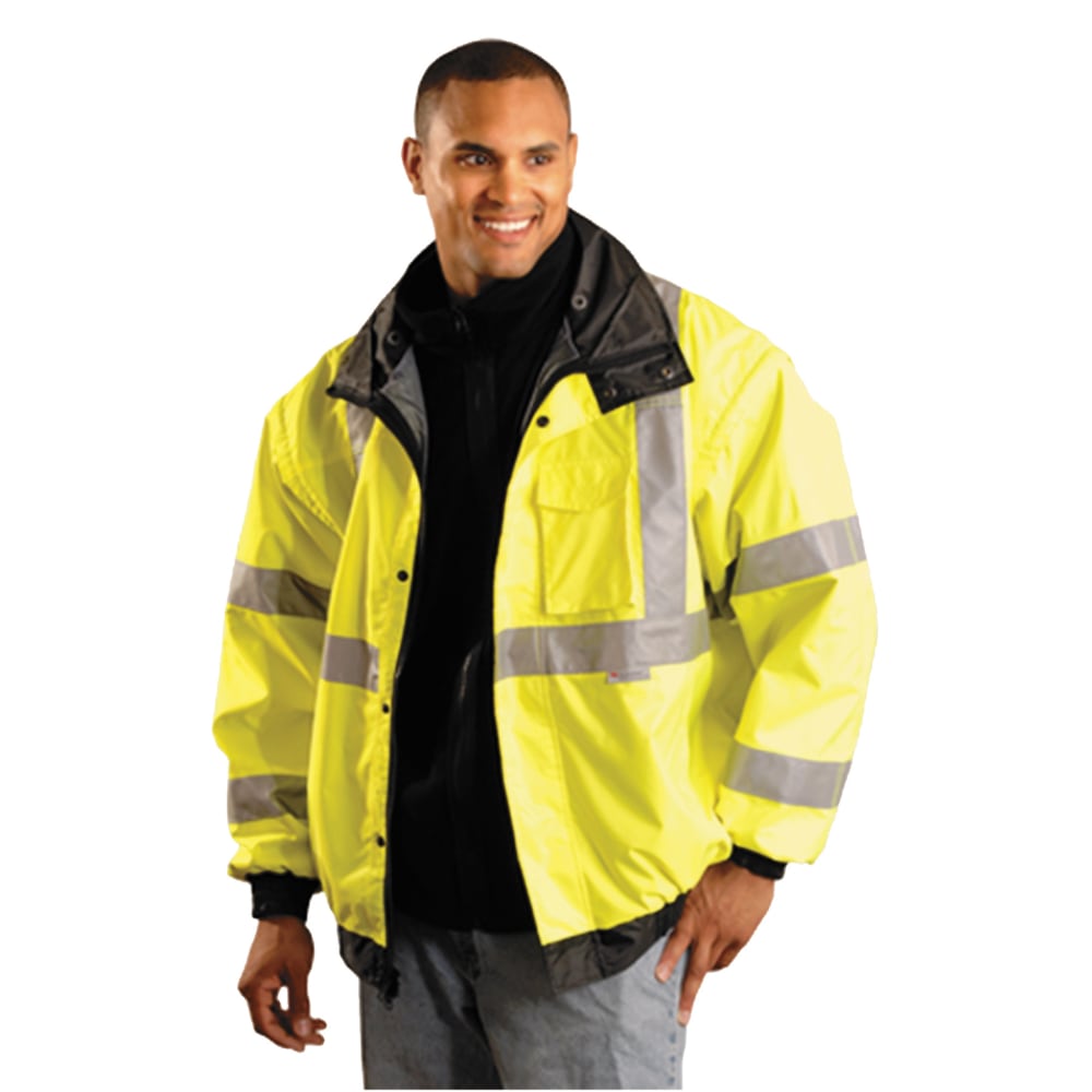 OccuNomix Polyester Bomber Jacket, X-Large, Yellow