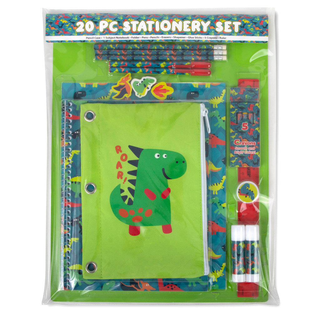 Trailmaker 20-Piece School Supply Kit, Dino