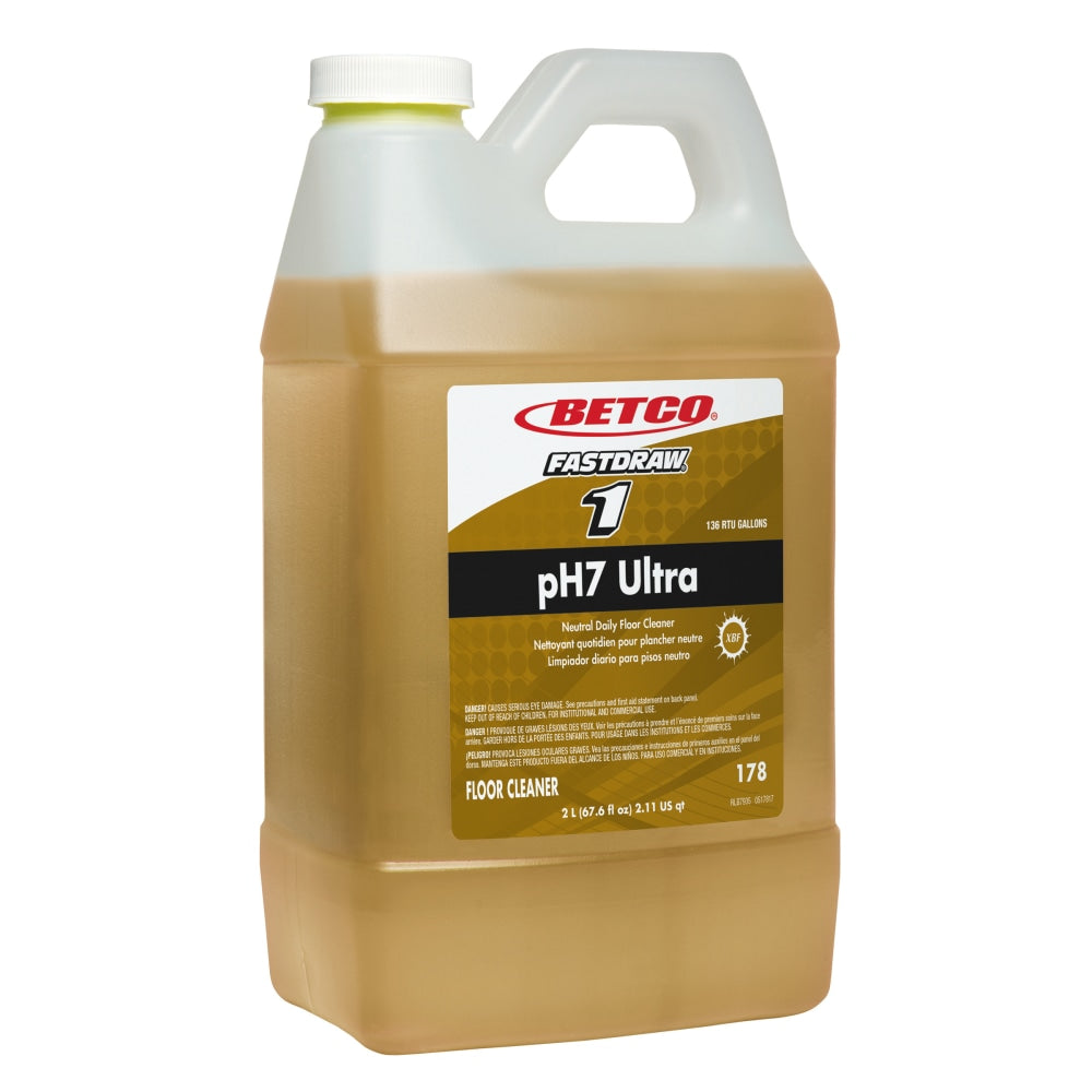 Betco pH7 Ultra Fastdraw Floor Cleaner, 67.6 Oz Bottle