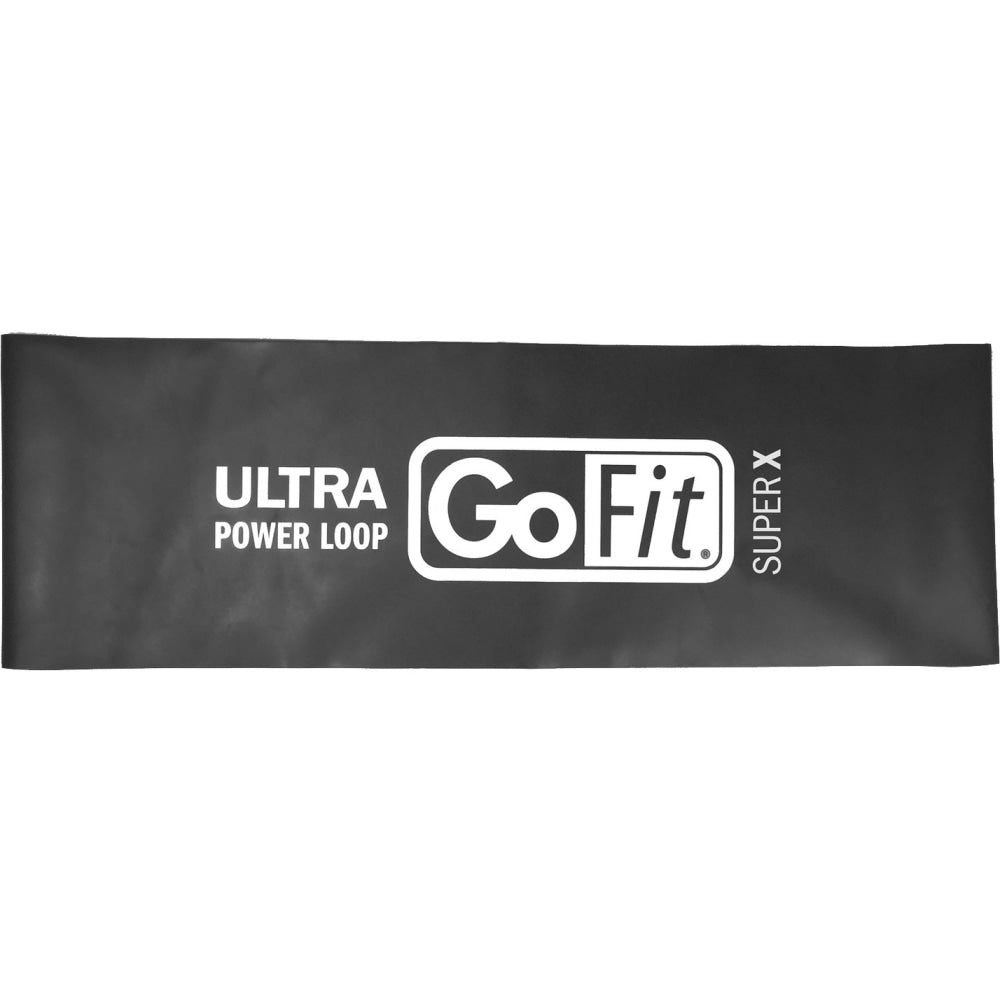 GoFit Single Ultra Power Loop (Black, Super X, 25 Pounds) - Black - Latex