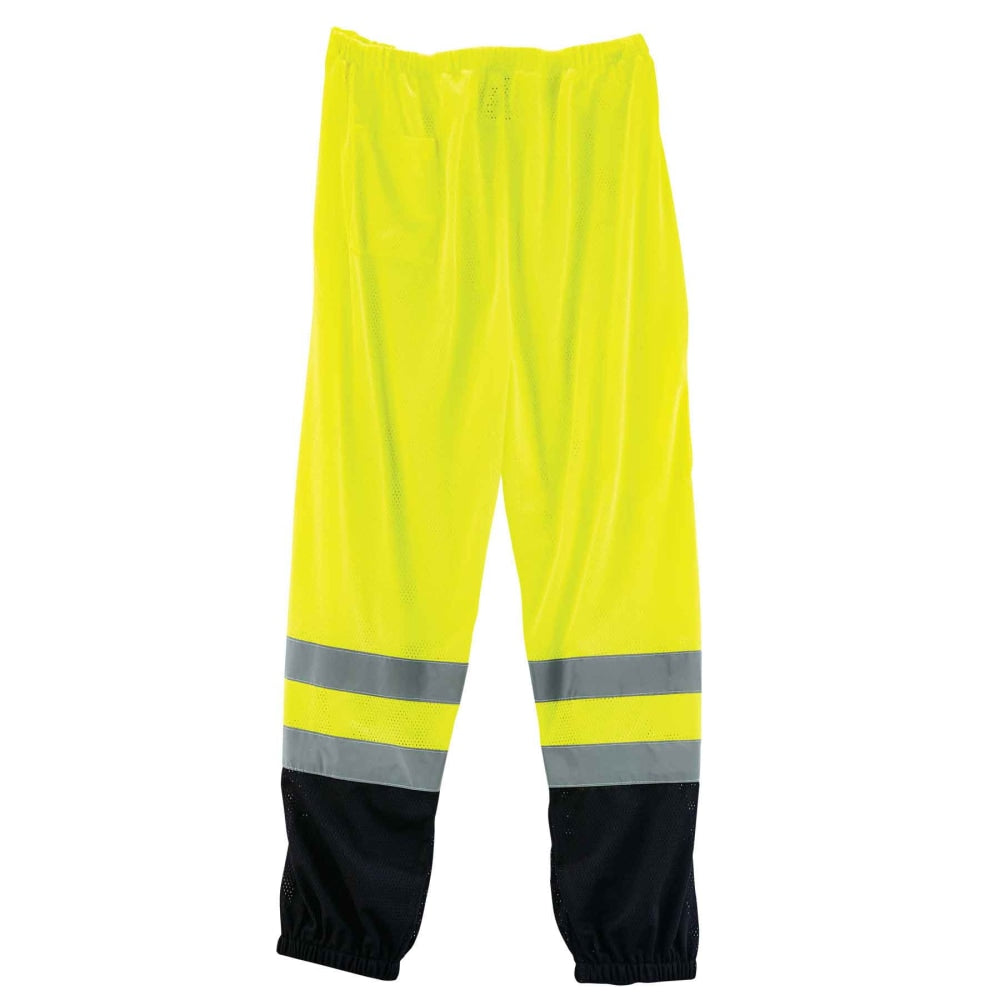 Ergodyne GloWear 8910 Class E Polyester Hi-Vis Pants, 4X/5X, Lime/Black