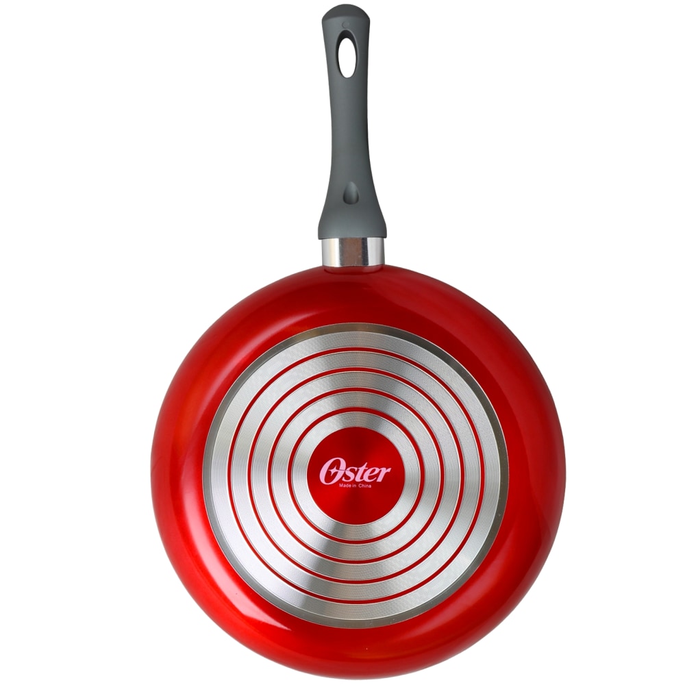 Oster Herscher Frying Pan, 12in, Translucent Red