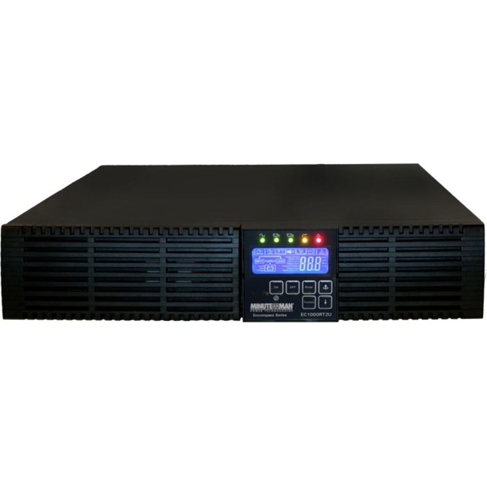 Minuteman Encompass EC3000RT2U 3000VA Tower/Rack Mountable UPS - 2U Rack/Tower - 3 Minute Stand-by - 120 V AC Input - 120 V AC Output - 1 x NEMA L5-30R, 6 x NEMA 5-15/20R